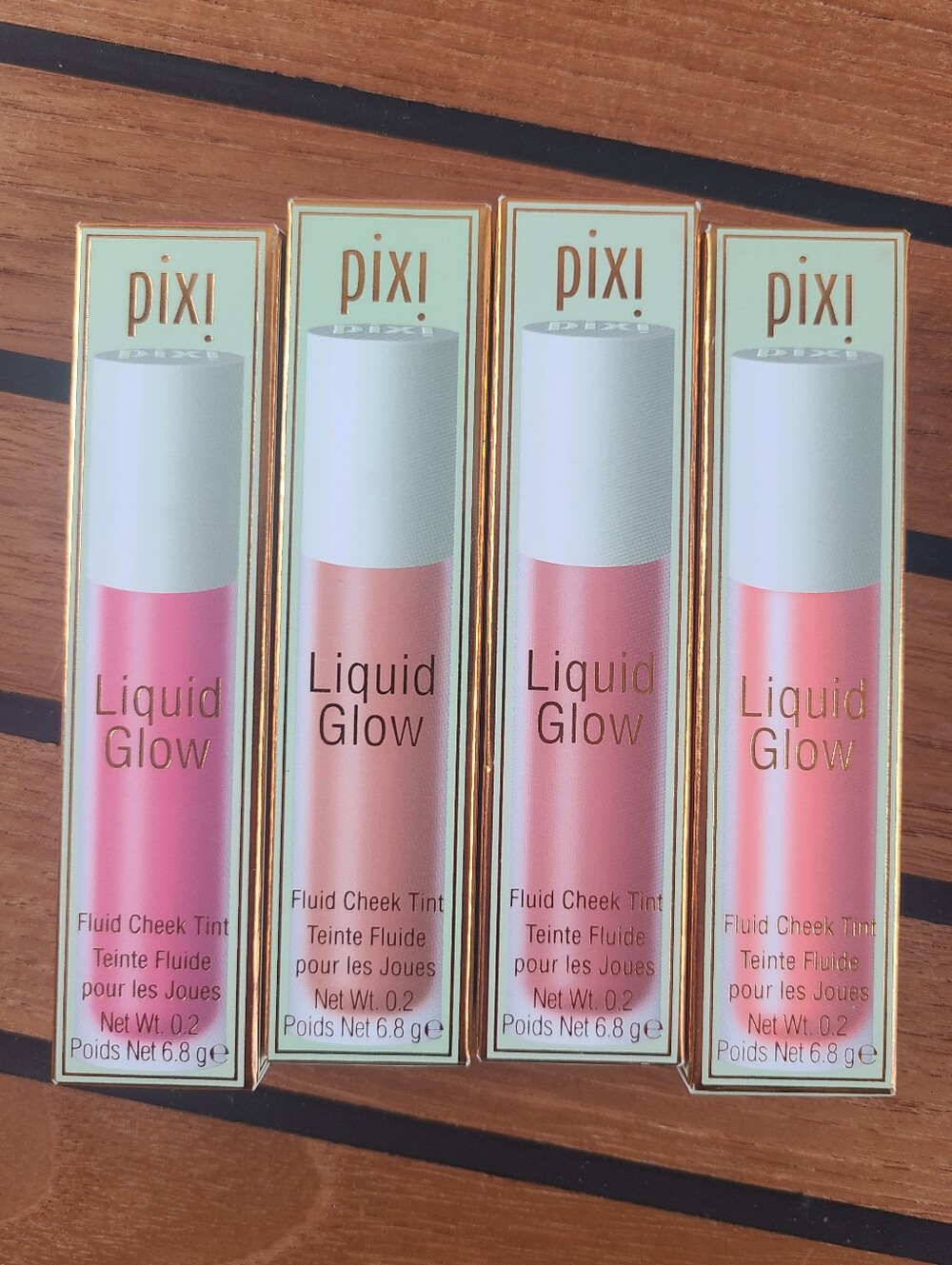 New Pixi Liquid Glow Blush Set of 4 Includes All 4 Shades Pictured